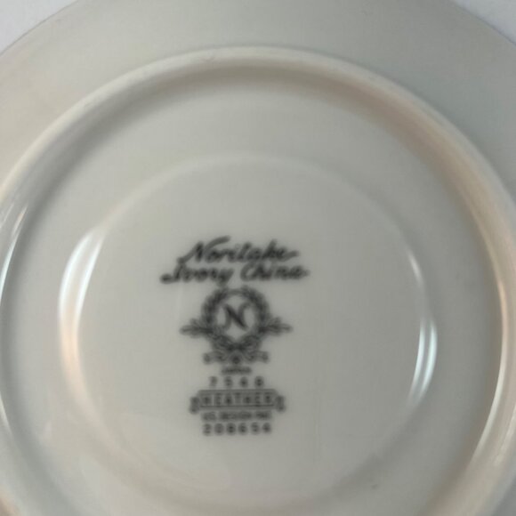 Noritake Ivory Heather Saucers Japan 7548 Lot of 3 - Picture 8 of 10